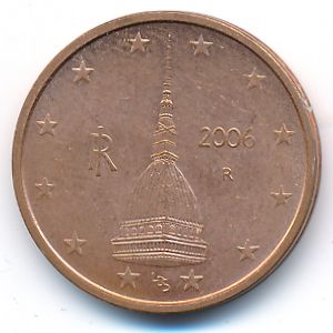 Italy, 2 euro cent, 2006
