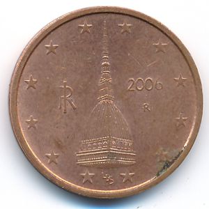 Италия, 2 евроцента (2006 г.)