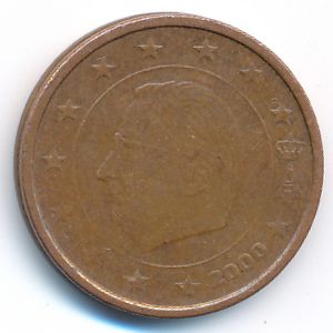 Бельгия, 2 евроцента (2000 г.)