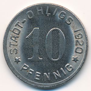Ohligs, 10 пфеннигов, 1920