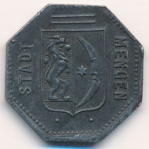 Менген., 10 пфеннигов (1918 г.)