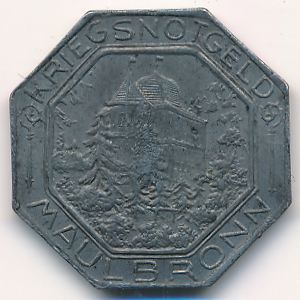 Маульбронн., 10 пфеннигов (1918 г.)