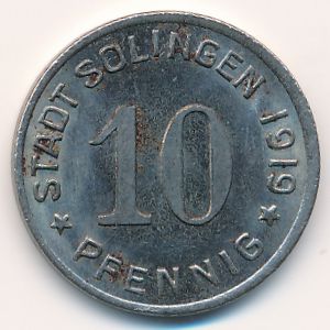 Solingen, 10 пфеннигов, 1919