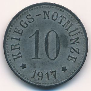 Кам., 10 пфеннигов (1917 г.)