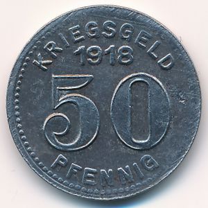 Эльберфельд., 50 пфеннигов (1918 г.)