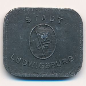 Людвигсбург., 50 пфеннигов (1917 г.)
