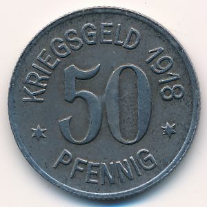 Siegen, 50 пфеннигов, 1918