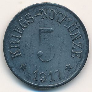 Арцберг., 5 пфеннигов (1917 г.)