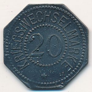 Бергедорф., 20 пфеннигов (1917 г.)
