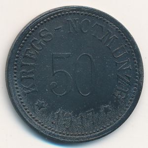 Бергцаберн., 50 пфеннигов (1917 г.)