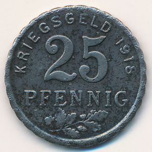 Бохум., 25 пфеннигов (1918 г.)