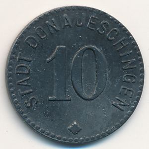 Донауэшинген., 10 пфеннигов (1917 г.)