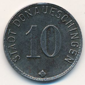 Донауэшинген., 10 пфеннигов (1918 г.)