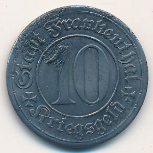 Франкенталь., 10 пфеннигов (1917 г.)