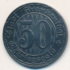 Франкенталь., 50 пфеннигов (1917 г.)