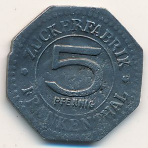 Франкенталь., 5 пфеннигов (1918 г.)