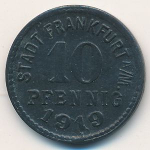 Франкфурт., 10 пфеннигов (1919 г.)