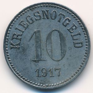 Фюрт., 10 пфеннигов (1917 г.)