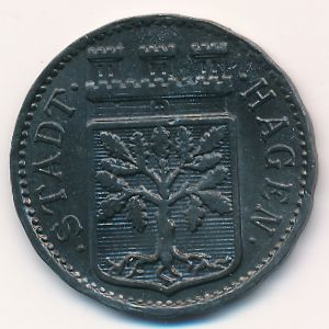 Хаген., 50 пфеннигов (1917 г.)