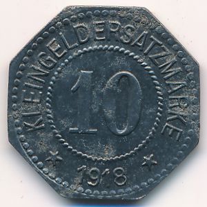 Херсфельд., 10 пфеннигов (1918 г.)
