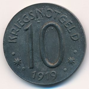 Херсфельд., 10 пфеннигов (1919 г.)