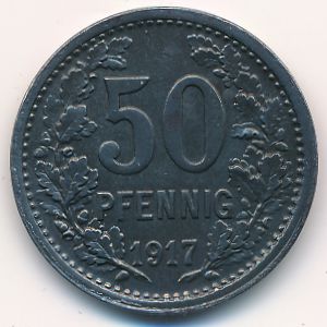 Изерлон., 50 пфеннигов (1917 г.)