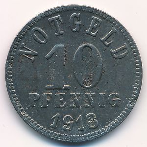 Киссинген., 10 пфеннигов (1918 г.)