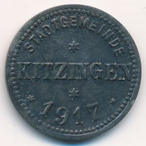 Китцинген., 5 пфеннигов (1917 г.)