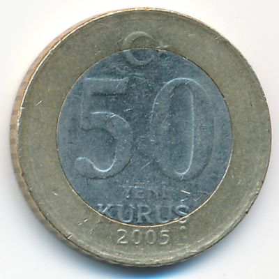 Турция, 50 новых куруш (2005 г.)