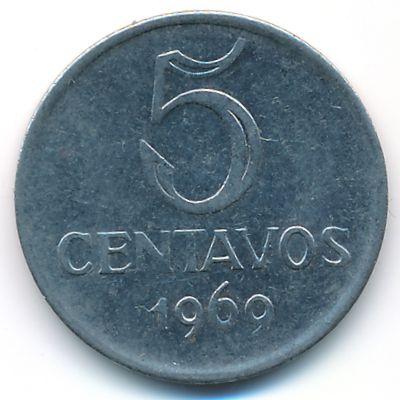 Бразилия, 5 сентаво (1969 г.)