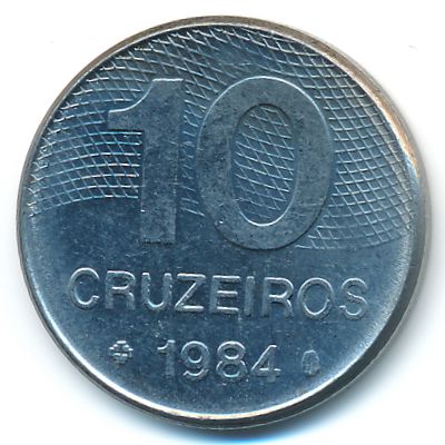 Бразилия, 10 крузейро (1984 г.)