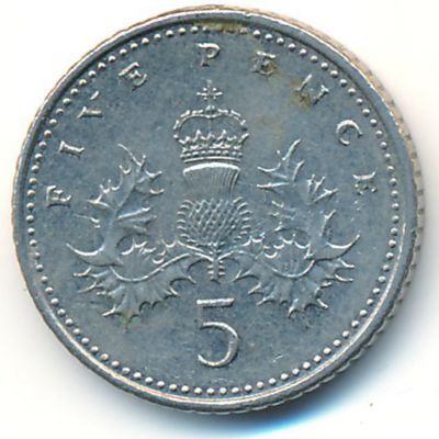 Великобритания, 5 пенсов (2005 г.)