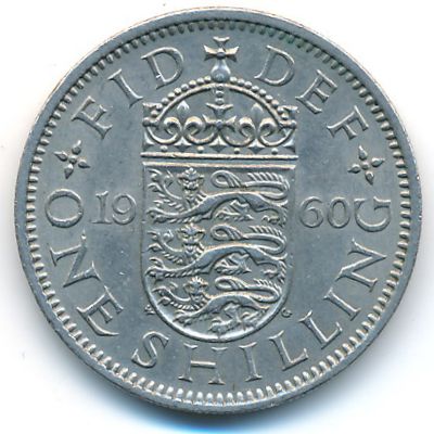 Великобритания, 1 шиллинг (1960 г.)