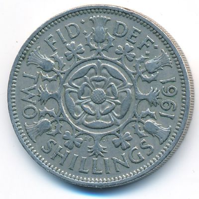 Великобритания, 2 шиллинга (1961 г.)