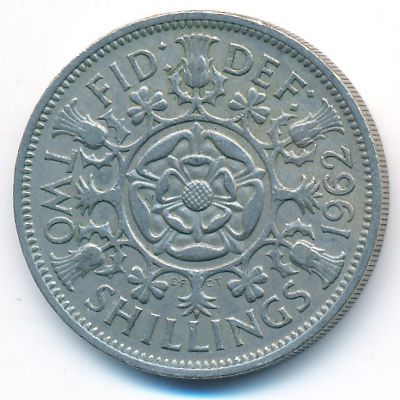 Великобритания, 2 шиллинга (1962 г.)