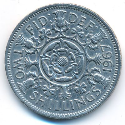 Великобритания, 2 шиллинга (1967 г.)