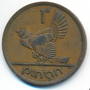 Ирландия, 1 пенни (1949 г.)