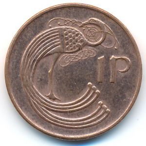 Ireland, 1 penny, 1990