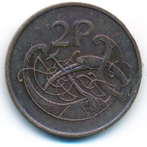 Ирландия, 2 пенса (1975 г.)