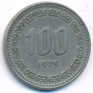 South Korea, 100 won, 1979