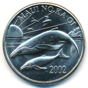 Гавайские острова., 1 доллар (2002 г.)