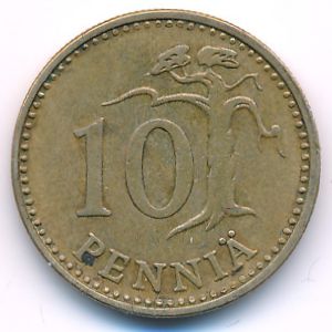 Финляндия, 10 пенни (1969 г.)