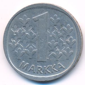 Finland, 1 markka, 1974