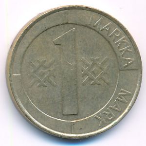 Finland, 1 markka, 1994