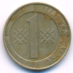 Finland, 1 markka, 1994