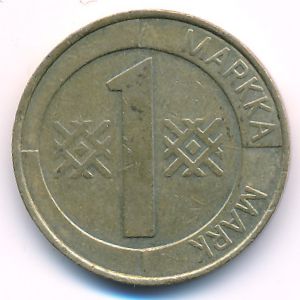 Finland, 1 markka, 1995
