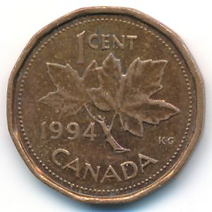 Канада, 1 цент (1994 г.)