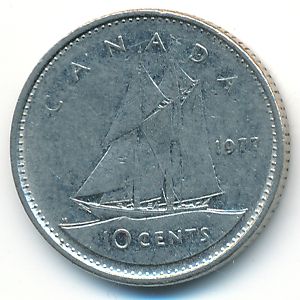 Канада, 10 центов (1977 г.)