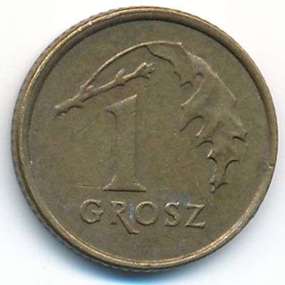 Польша, 1 грош (2007 г.)