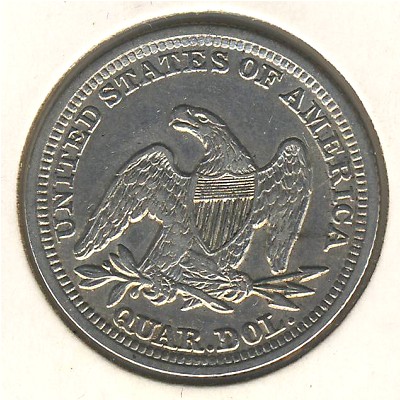 США, 1/4 доллара (1856–1866 г.)